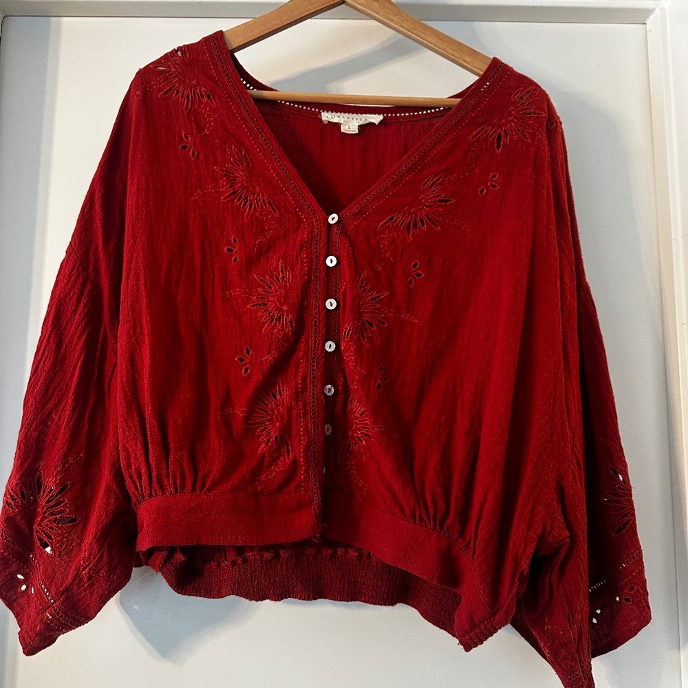 Burn Orange Lovestictch Top